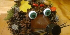 Ежик из пластиковой бутылки