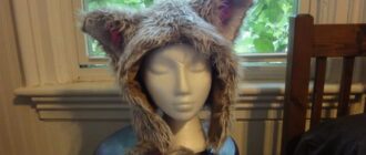 Как сшить шапку с ушками из меха