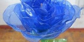 Розы из пластиковых бутылок своими руками