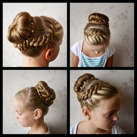 Детская причёска на утренник «Маленькая балерина»