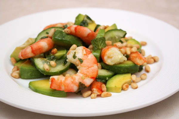 Салат из креветок и авокадо, пошаговый рецепт