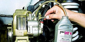 Как прокачать тормоза Нивы и сцепление