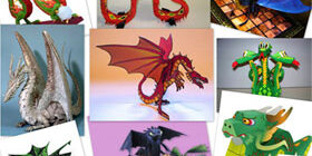 Как сделать дракона из бумаги