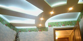 Как сделать навесной потолок из гипсокартона