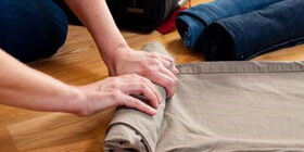 Как складывать брюки