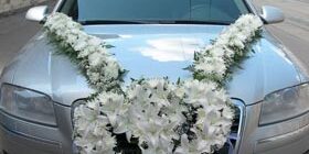 Как украсить машину на свадьбу