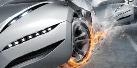 Как увеличить скорость автомобиля быстрая машина, огонь с колес