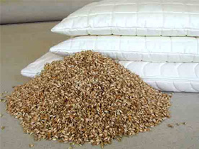 Подушки с гречневым наполнителем, шелуха гречихи фото