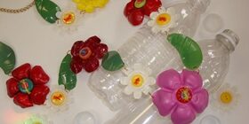 Как сделать цветы из пластиковых бутылок