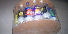 Пуфик из пластиковых бутылок своими руками