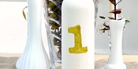 Декор винной бутылки для оформления праздничного стола