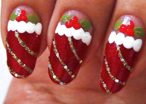 Идеи модного маникюра, фото на Новый год 2015