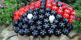 Божья коровка из пластиковой бутылки