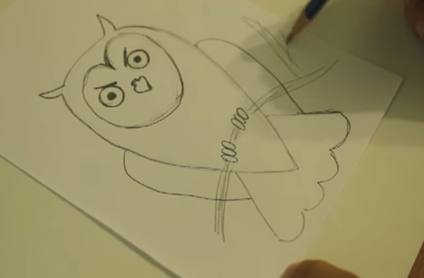 Как нарисовать сову карандашом поэтапно