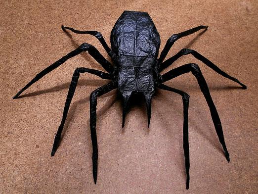 Как сделать паука из бумаги: фото и видео