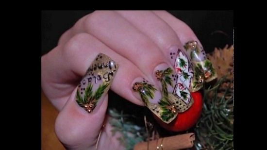 Новогодний дизайн ногтей: 5 лучших идей