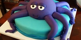 Оригинальные детские торты и пирожные своими руками: торт-осьминожка