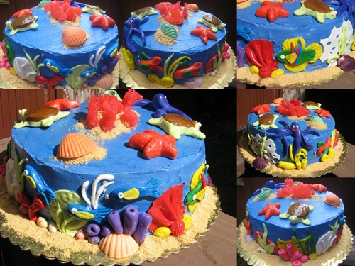 Детский торт в виде аквариума: мастер-класс оригинального торта на День Рождения Детский торт в виде аквариума: мастер-класс оригинального торта на День Рождения