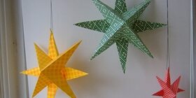 Как своими руками сделать объемную звезду из бумаги