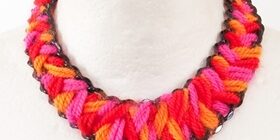 Ожерелье из шерсти своими руками
