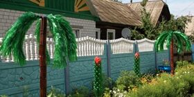 Пальма из пластиковой бутылки
